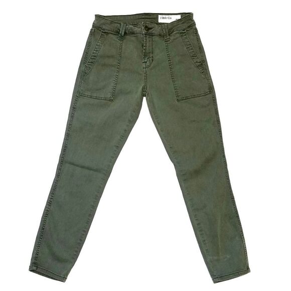 PISTOLA Revolve Army Green Mid Rise Skinny Pants - Picture 3 of 8
